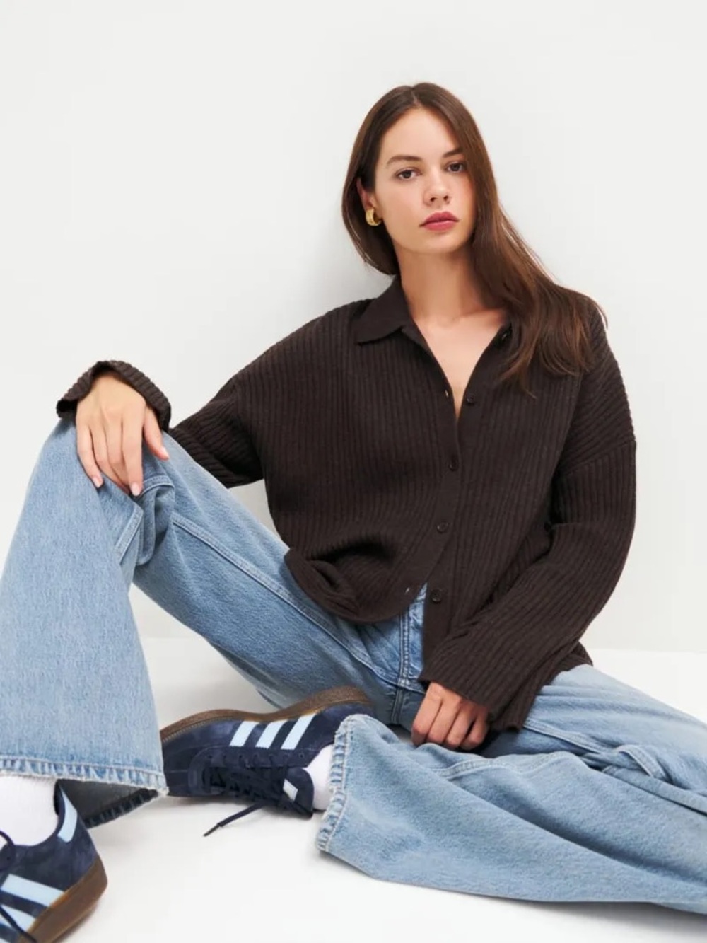 Reformation Fantino Cashmere Collared Cardigan - Picture 4 of 7